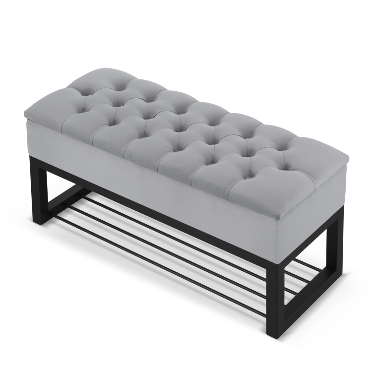 ławka na buty z pojemnikiem