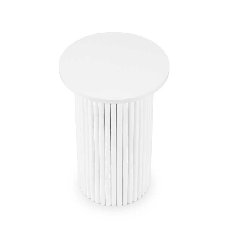 biały stolik pomocniczy