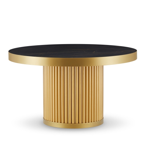 złoty stolik kawowy glamour