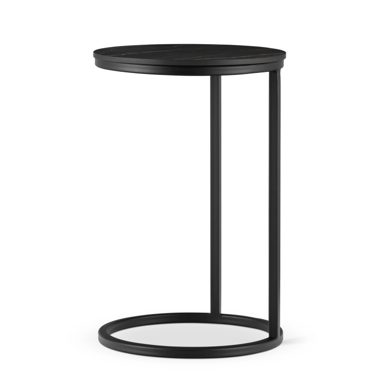 czarny stolik pomocniczy