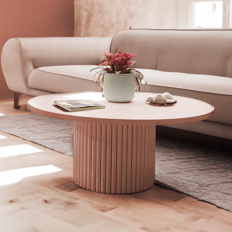 różowy stolik kawowy