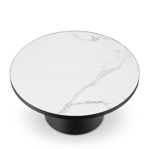 okrągły stolik kawowy marmur