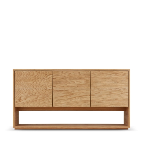 Komoda dębowa z szufladami, elegancka i pojemna, idealna do sypialni, salonu lub przedpokoju