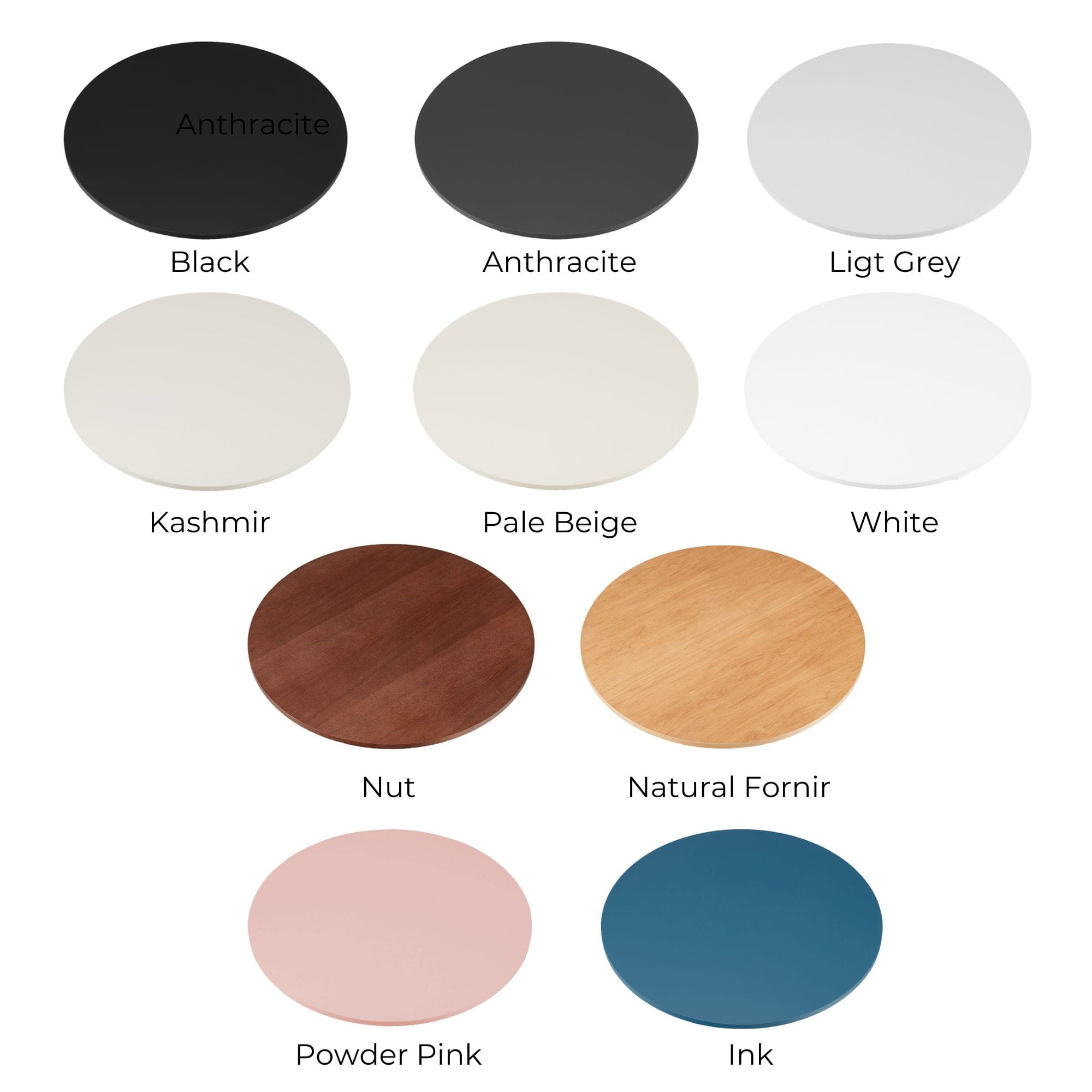 Kolorowe blaty z płyty meblowej