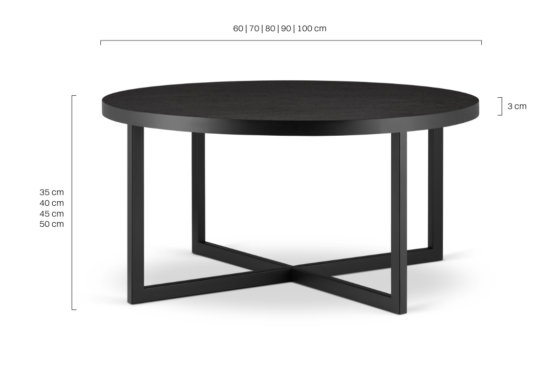 czarny stolik kawowy